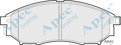APEC BRAKING pad1502 -  Комплект тормозных колодок, дисковый тормоз